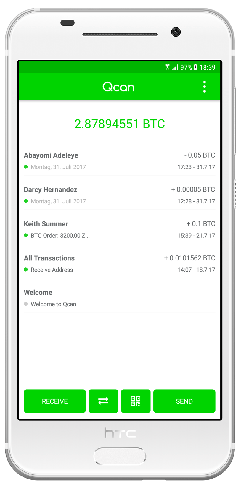 Qcan - Mobile Bitcoin
